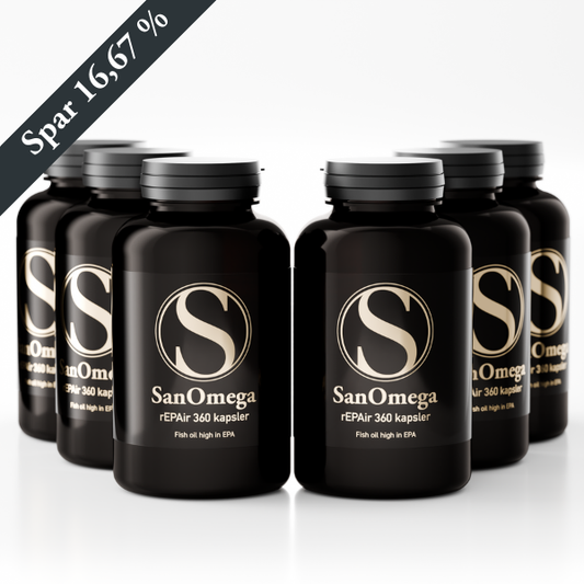 6 stk SanOmega rEPAir 360 kapsler - Abonnement